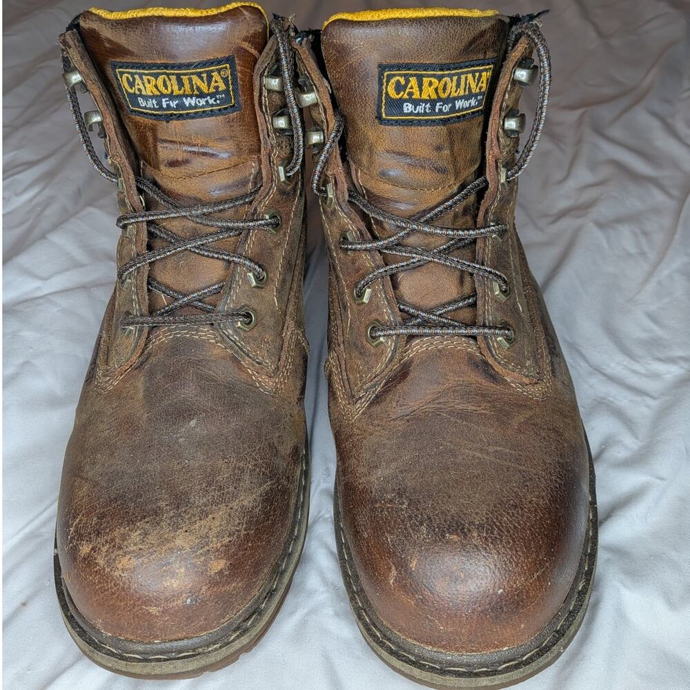 Carolina CA3558 Brown Waterproof Steel Toe Work Boots Men's Size 9.5D EH